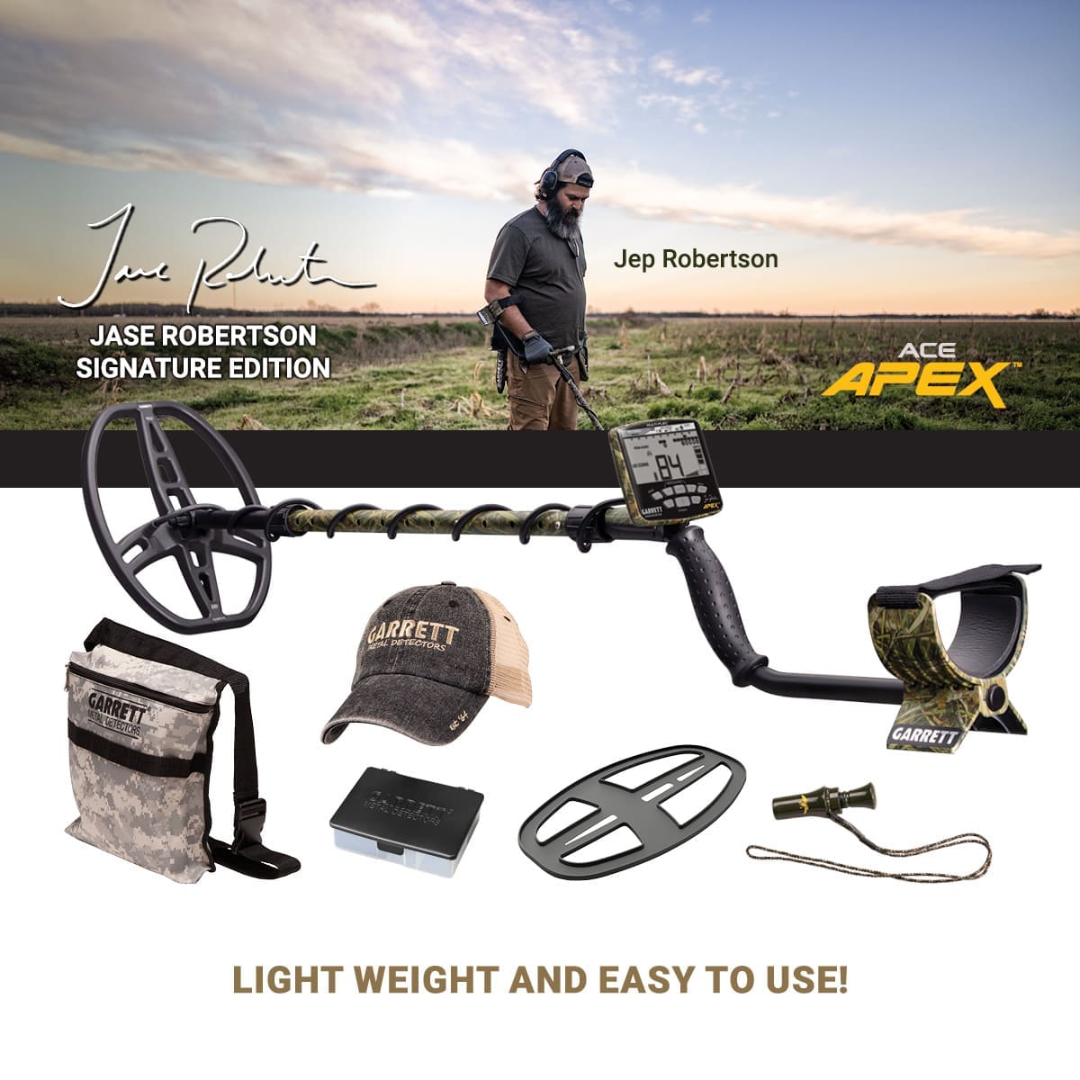 Garrett ACE Apex Jase Robertson Signature Edition