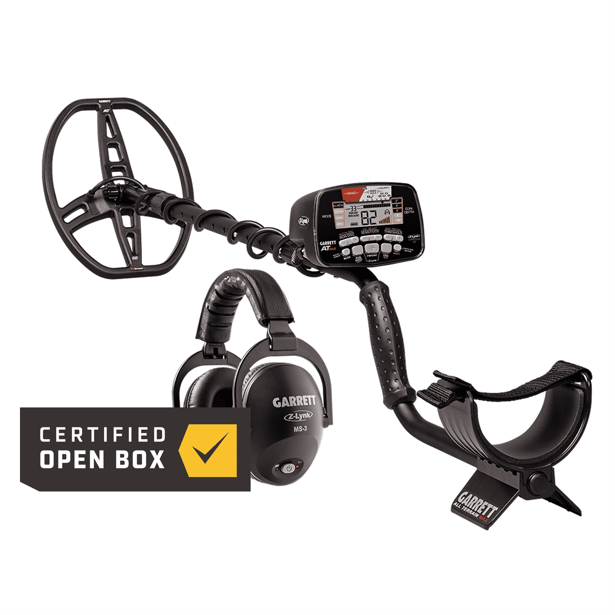 Garrett AT Max w/ MS-3 Wireless Headphones