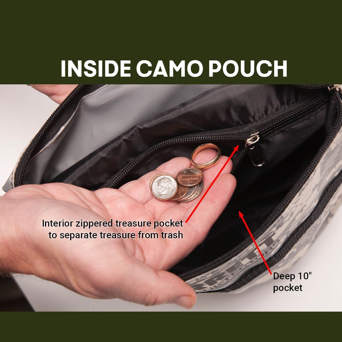 Garrett All Terrain Dig Finds Pouch – Metal Detector Accessory