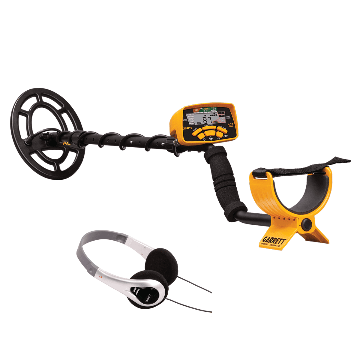 ACE 300 Metal Detector w/ Treasure Sound Headphones