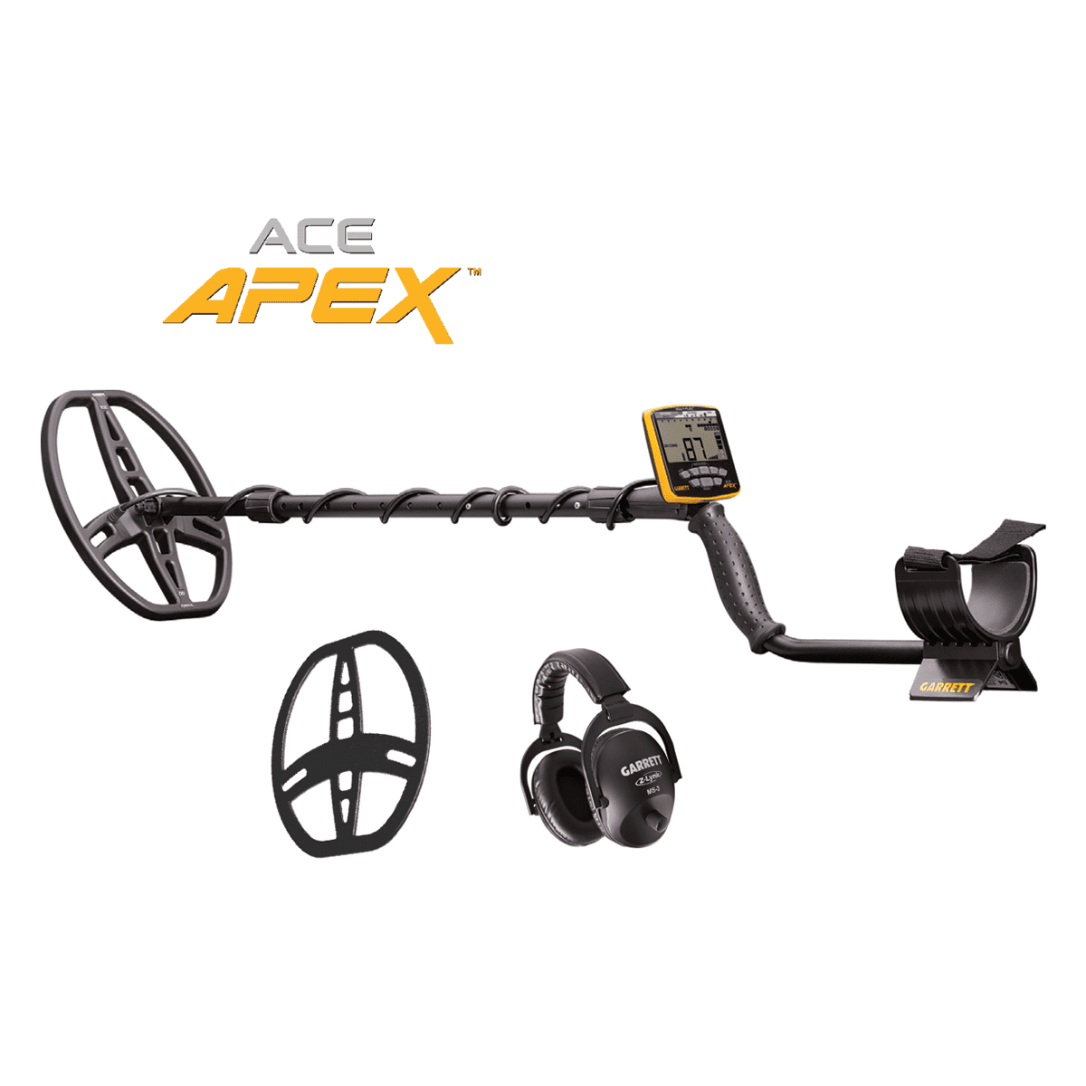Garrett ACE Apex w/ MS-3 Wireless Headphones & Raider Search Coil