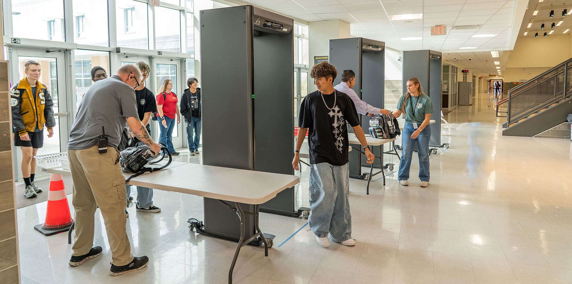 School checkpoint entrance