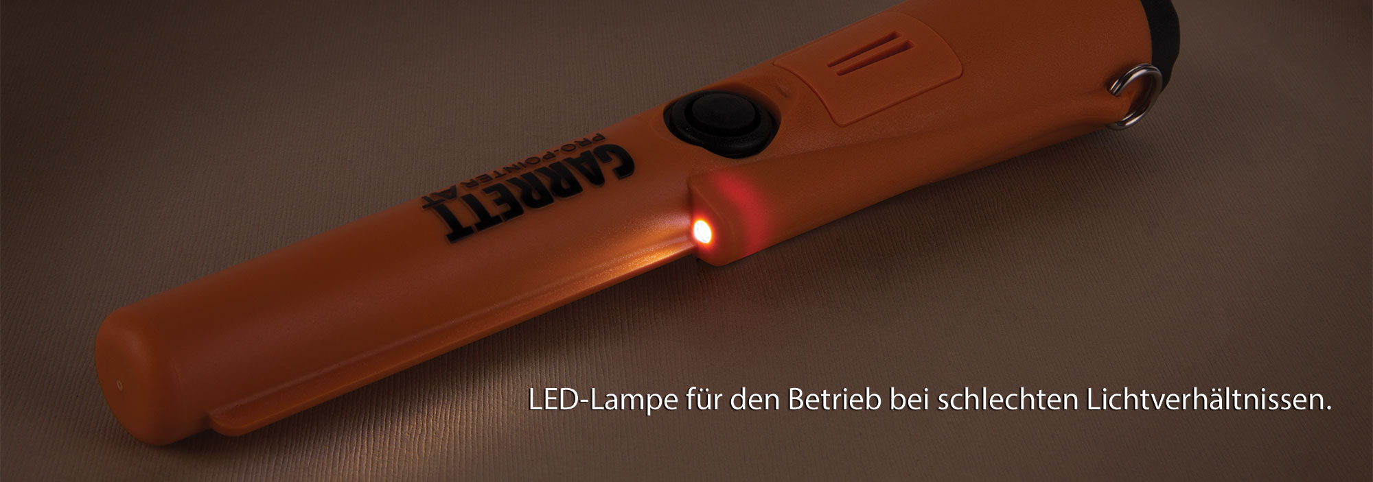 LED-Lampe für den Betrieb bei schlechten Lichtverhältnissen.