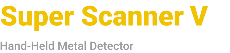Super Scanner V Hand-Held Metal Detector
