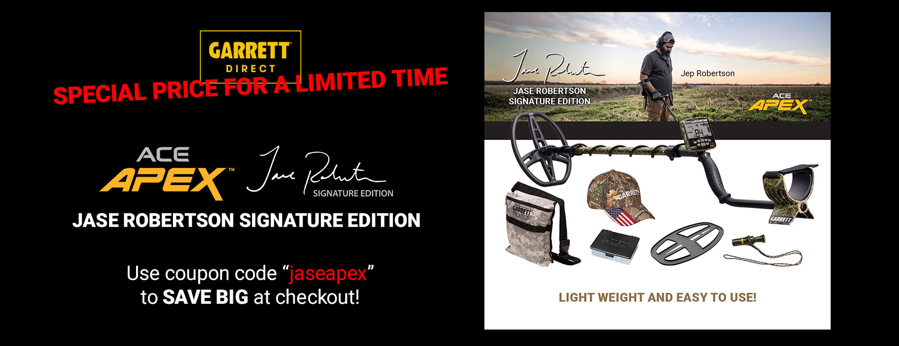 ACE Apex Jase Robertson Signature Edition Special. Price for a limited time.