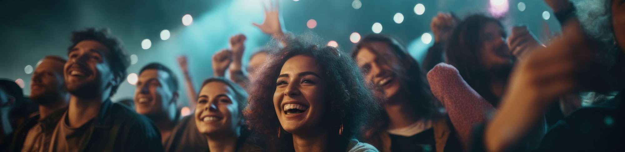 A crowd of people enjoying the concert