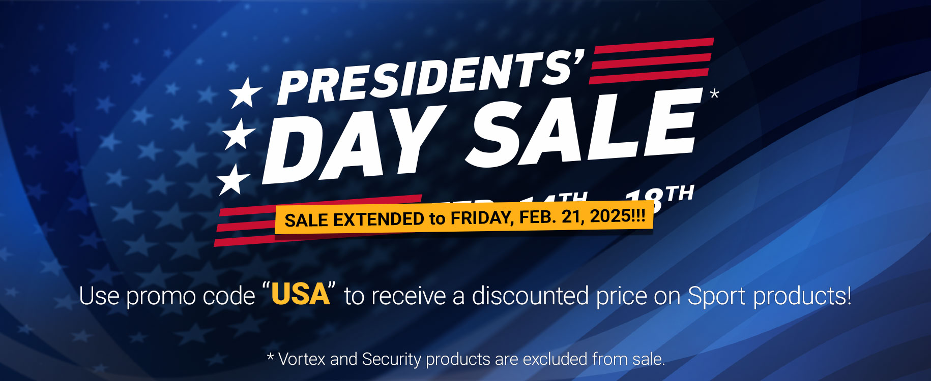 Garrett Direct: Presidents' Day Sale! Huge savings on sport products! Use promo code 