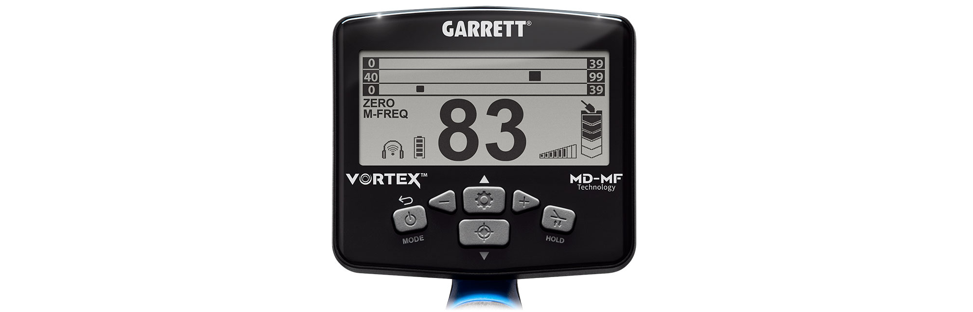 Garrett Vortex VX9 control panel