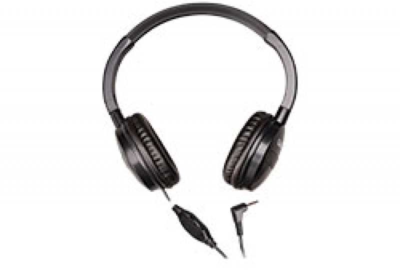 Garrett ClearSound Easy Stow Headphones with 1/8" (3mm) jack and in-line volume control