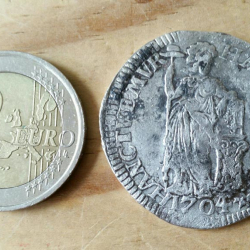 1704 silver gulden, found by Jasja H.