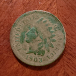 1903 Indian Head penny, found by Joseph A. with ACE 200