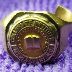 Anillo de clase del Collegiate Institute of Mt. Pleasant, Carolina del Norte, de 1920, encontrado por Ted B.