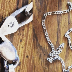 Chaîne en argent 826 trouvée en Italie par Phil G.