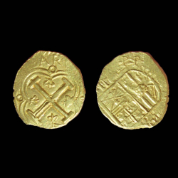 Pièces d’or espagnoles récupérées par Scott T. et ses équipes de plongée au large de la Floride à l’aide du Sea Hungers