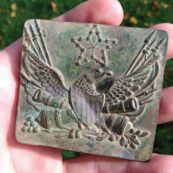 Placa de cinturón de artillería de la Guerra de 1812, encontrada por Brian P.