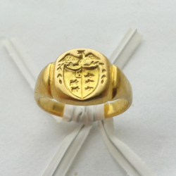 Gold seal ring, discovered by Paul G. with his AT Pro International