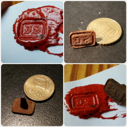 „DS“-Siegelstempel aus dem Mittelalter, ca. zwischen 1200 und 1450, entdeckt von Jasja H.