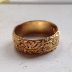 875 (22k) gold ring, found by Harvey F.