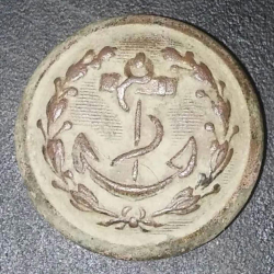 Uniformknopf der US-Navy aus den 1840er Jahren, gefunden von Cliff J.