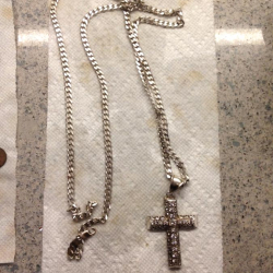 Diamond cross chain, found by John W.