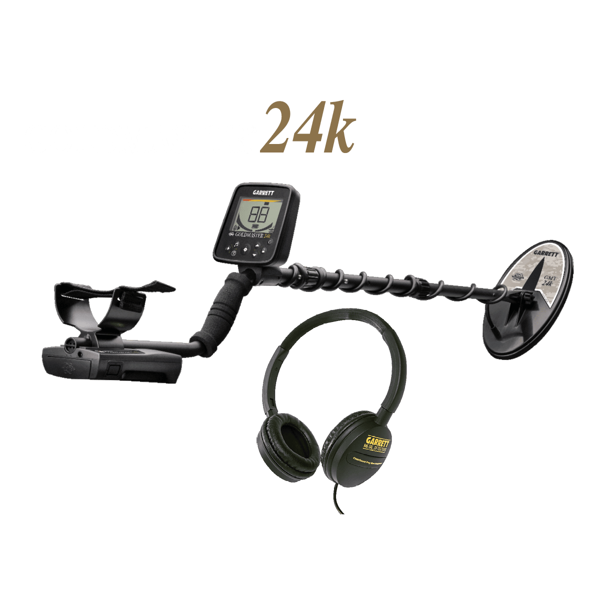 Garrett Goldmaster 24k w/ Clearsound Easy Stow Headphones