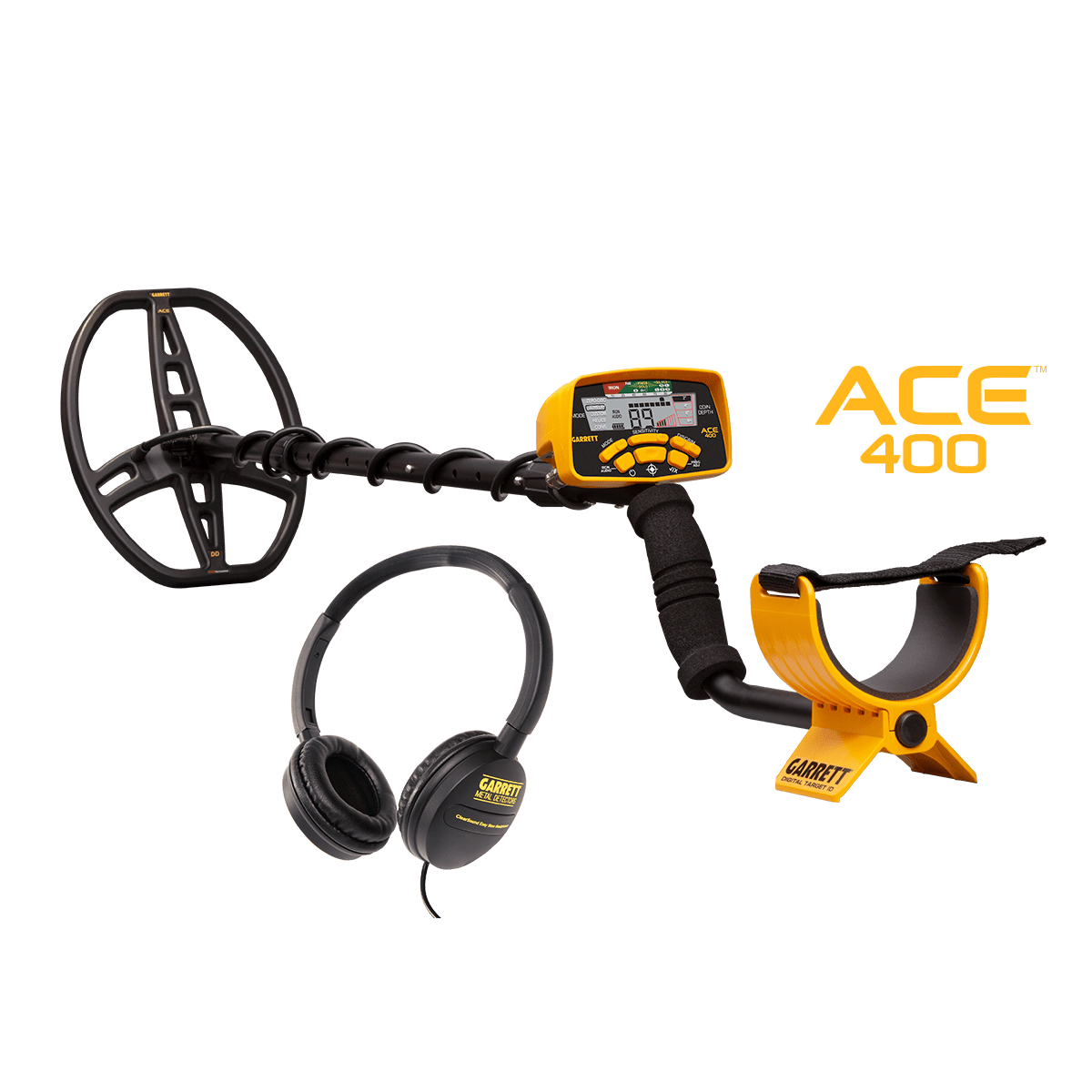 Garrett ACE 400 w/ ClearSound Easy Stow Headphones Certified Open-Box